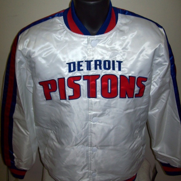 STARTER Fall 2019 Jackets & Coats Detroit Pistons Starter Snap Down